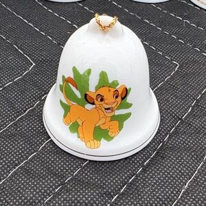 White and Green Kids Bell with Lion Design